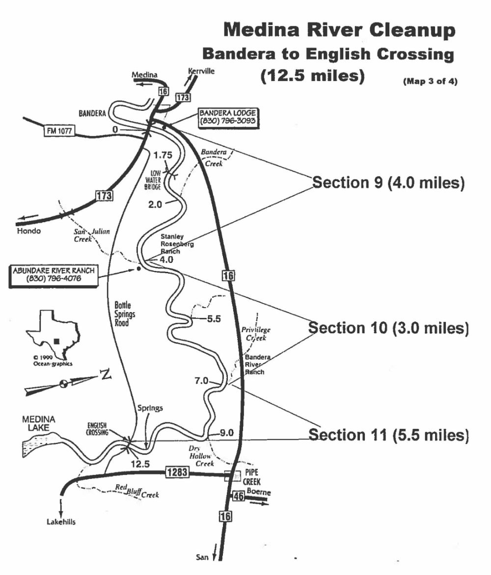 Medina River Sections 9-11: Bandera to English Crossing