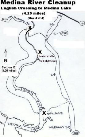 Medina River Section 12: English Crossing to Medina Lake