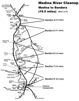 Medina River Sections 4-8: Medina to Bandera